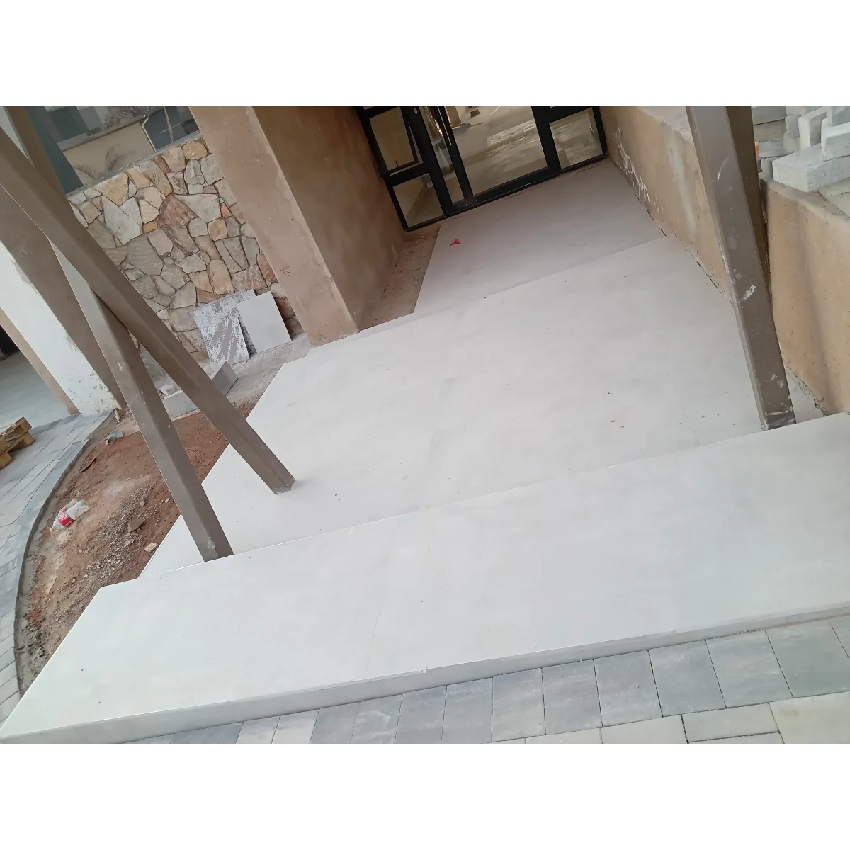 Tiling installation work